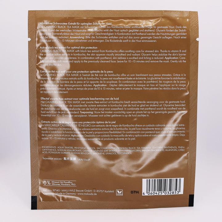 Actual product image Malu Wilz Calming Black Tea Mask