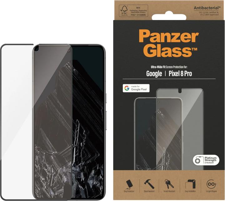 PanzerGlass Ultra-Wide Fit (1 Pezzo/i, Google Pixel 8 Pro)