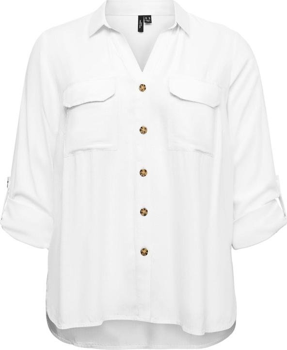 Produktbild Vero Moda Normal geschnitten Hemdkragen Curve Ärmel mit Umschlag Hemd Hemd (50)