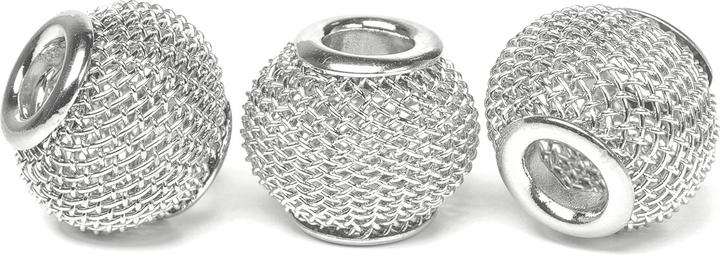 Image du produit Hobby & Crafting Fun Perle en filet, perle à gros trous, env. 14 x 11 mm