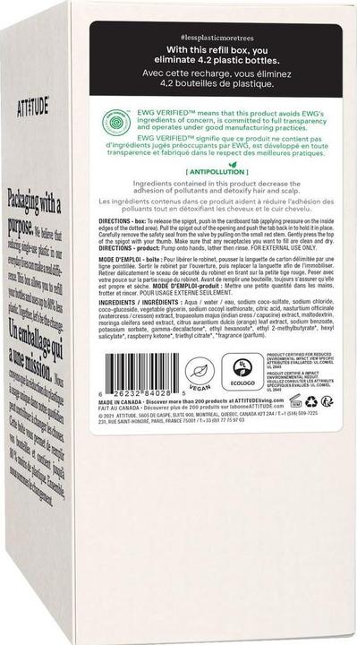 Productafbeelding Attitude Super bladeren (Vloeibare zeep, 2000 ml)