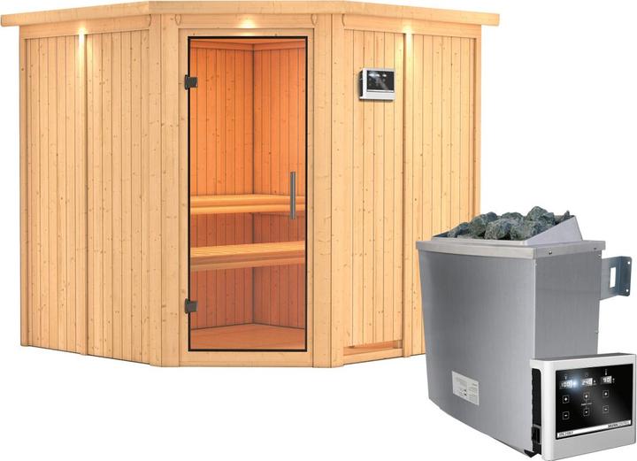Actual product image Karibu Jarin with roof wreath (9 KW external control)