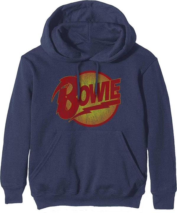 Immagine prodotto David Bowie Diamond Dogs Felpa con Cappuccio Vintage Logo Adulto Unisex (XL)