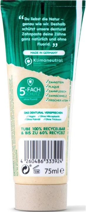 Produktbild happybrush Dentural Natural Fluoridfrei (75 ml)