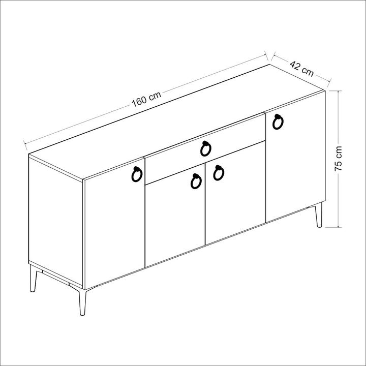 Image du produit Skye Decor Josephine (160 x 75 x 42 cm)