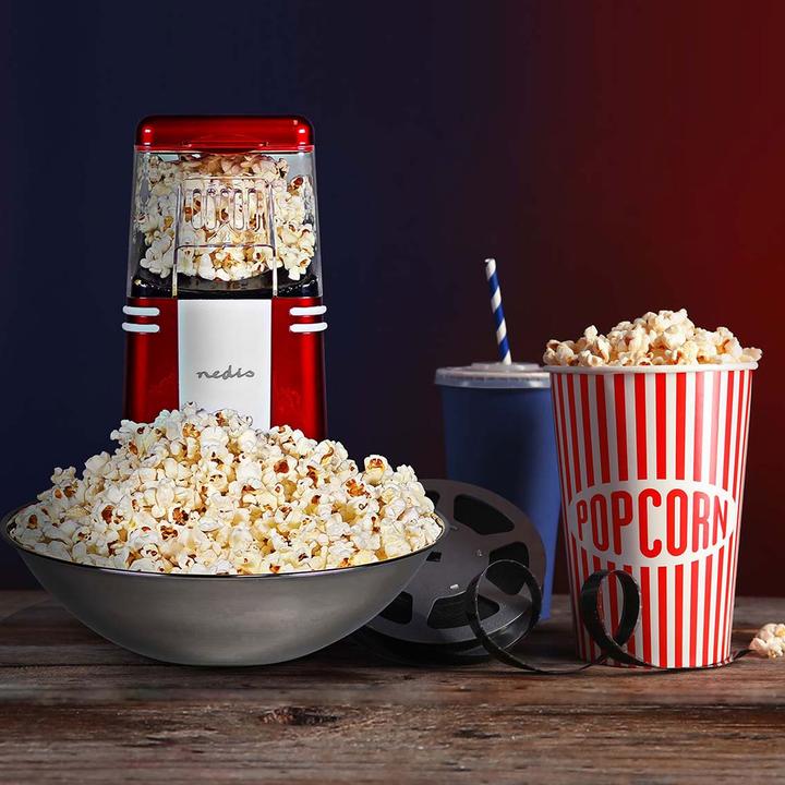 Immagine prodotto Nedis Retro Popcorn Maschine, inkl. 2 Kino-Popcorn-Becher