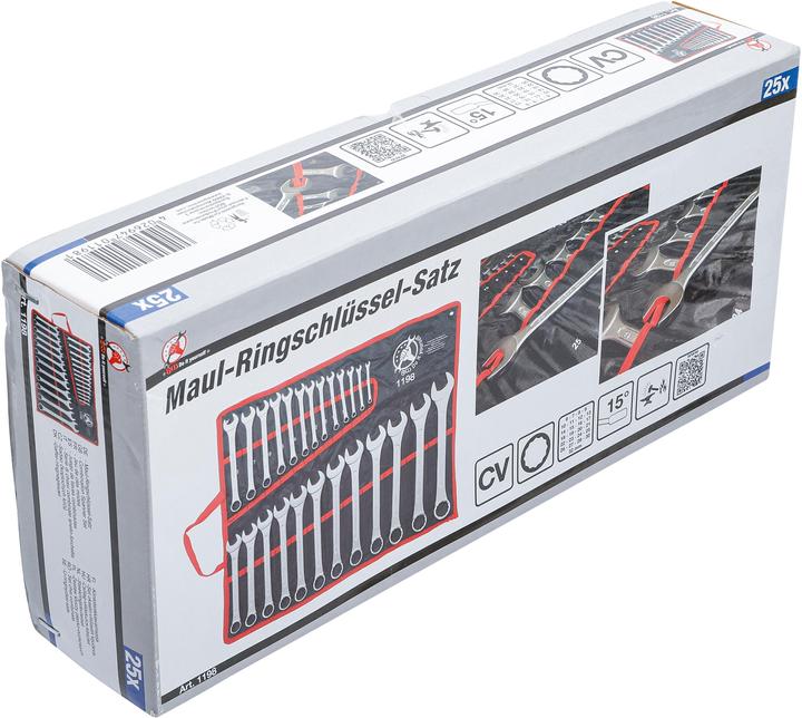 Produktbild BGS Maul-Ringschlüssel-Satz (32 mm, 14 mm, 22 mm, 16 mm, 15 mm, 10  mm, 6 mm, 21 mm, 23 mm, 20 mm, 27 mm, 31 mm, 9 mm, 18 mm, 8 mm, 13 mm, 25 mm, 19 mm, 29 mm, 12 mm, 7 mm, 17 mm, 26 mm, 28 mm, 30 mm, 11 mm, 24 mm)