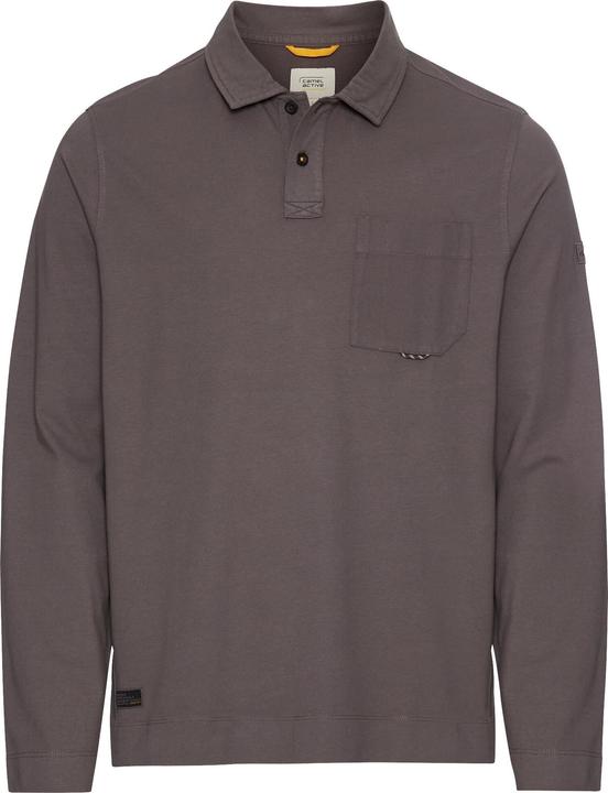 Actual product image Camel Active Langarm Poloshirt aus reiner Baumwolle (M)