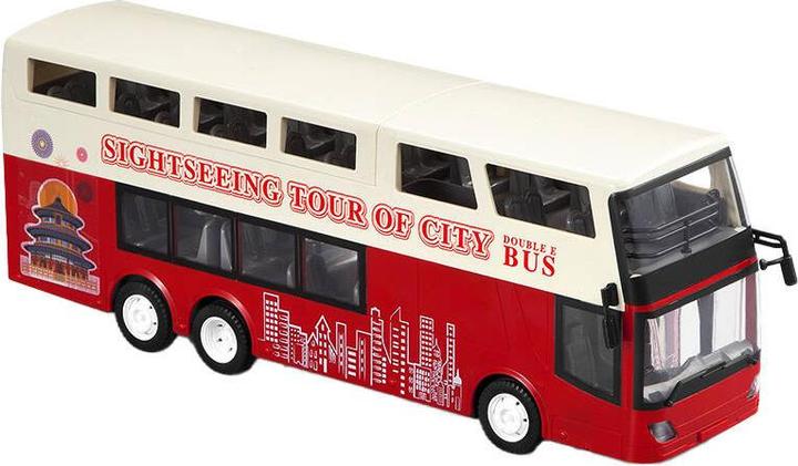 Actual product image Double Remote-controlled car 1:18 (red) (Sightseeing Bus) E640-003