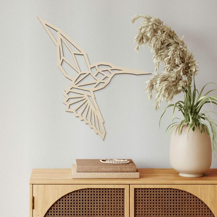 Image du produit Trenddeko Origami colibri (50 x 42 cm)
