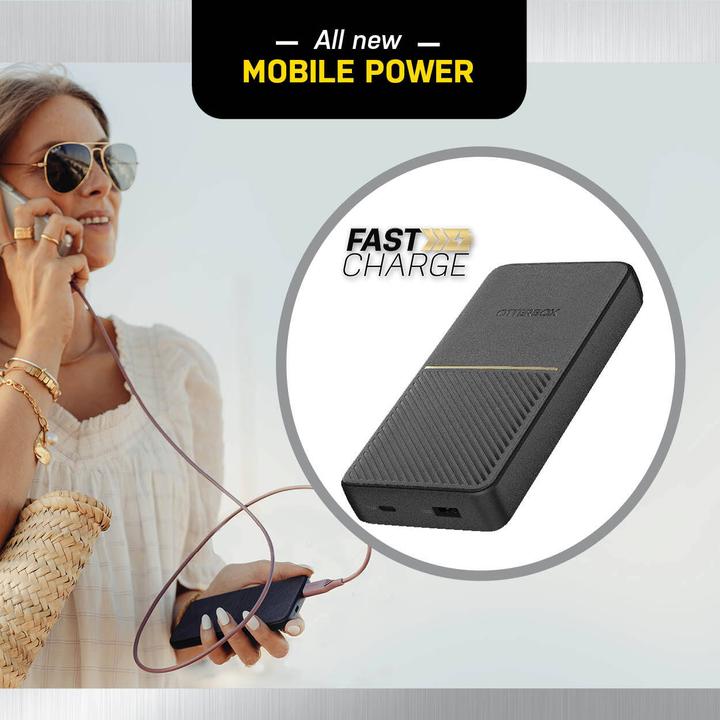 Image du produit OtterBox Banque d'alimentation à charge rapide standard (15000 mAh, 18 W, 55500 Wh)