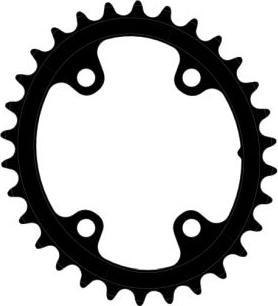 Actual product image Rotor Q-Rings Shimano GRX110/80x4 (48)