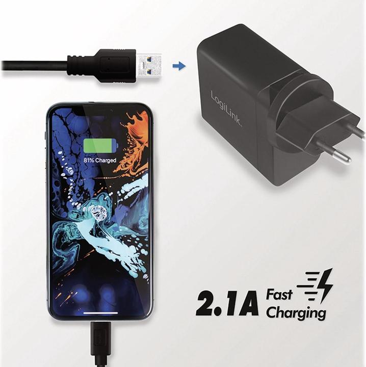 Produktbild LogiLink USB Travel Charger (10.50 W)