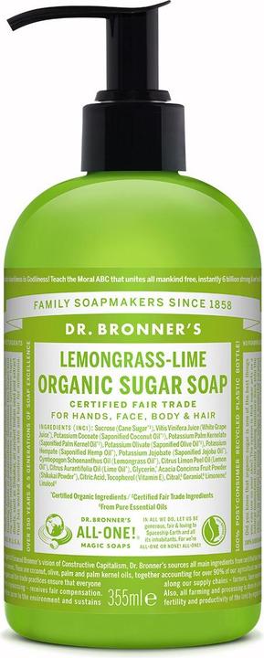 Image du produit Dr. Bronner's savon de sucre (Savon liquide, 355 ml)