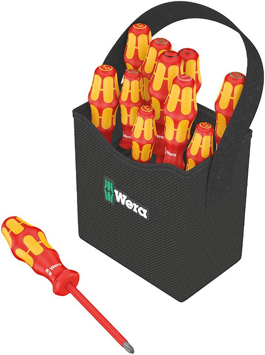 Wera Kraftform 2go 100 (Schlitzschrauben, Torx (TX), Pozidriv-Kreuzschlitz (PZ), Phillipps-Kreuzschlitz (PH))