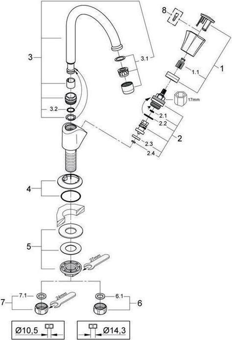 Image du produit Grohe 20393001 Robinetterie de salle de bain
