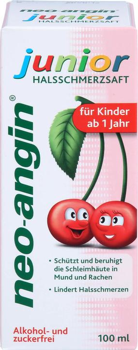 Klosterfrau neo-angin junior Halsschmerzsaft für Kinder ab 1 Jahr, 100 ml Lösung (1 Stück)
