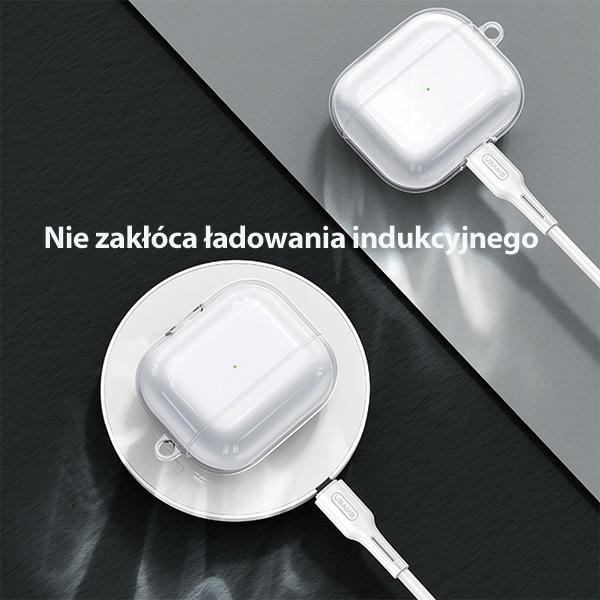 Image du produit Usams Etui pour AirPods 3 przezroczysty czarny/tranparent black BH740AP02 (US-BH740) (Sac pour écouteurs)
