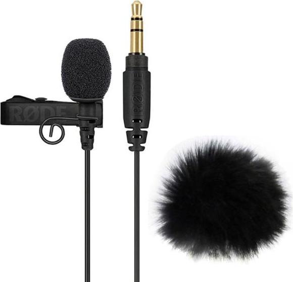Actual product image RØDE Lavalier GO microphone with windscreen