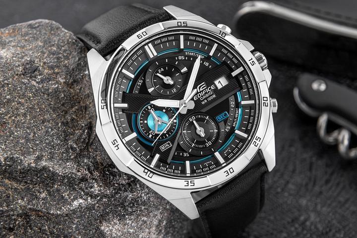 Actual product image Casio Edifice EFR-556L-1AVUEF Heren Horloge - 49 mm (Chronograph, 49 mm)