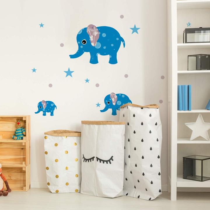 Immagine prodotto Trenddeko Set di elefanti modello (47 x 70 cm)