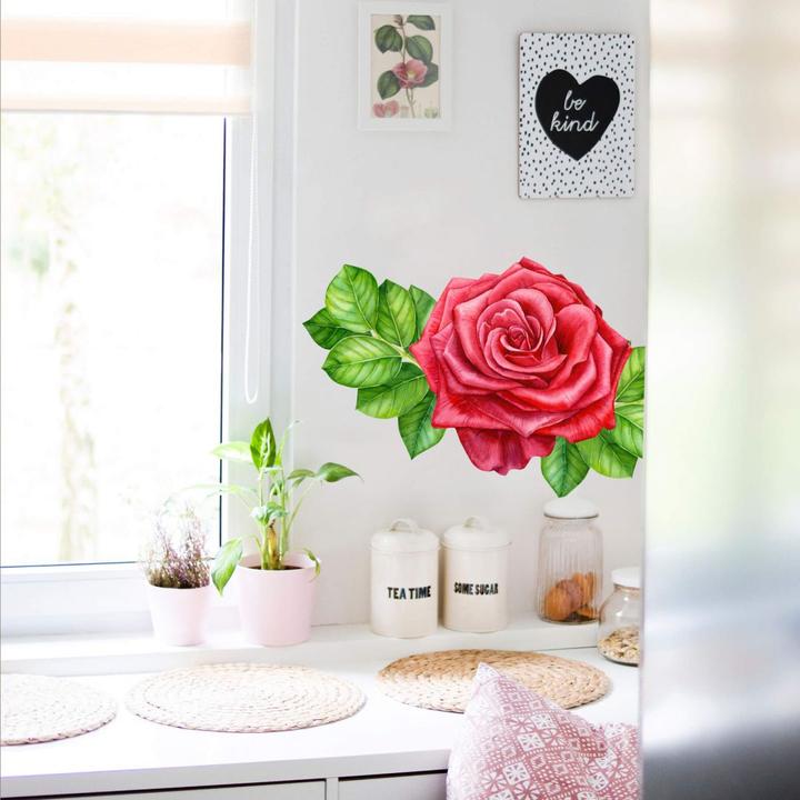 Produktbild Trenddeko Rote Rose XXL (67 x 40 cm)