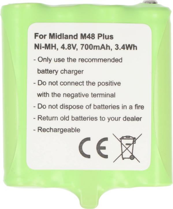 Immagine prodotto AccuCell Akku Midland G6, G8, M24, M48, M48 Plus, M99, M99 Plus, BATT6R, PB-G8