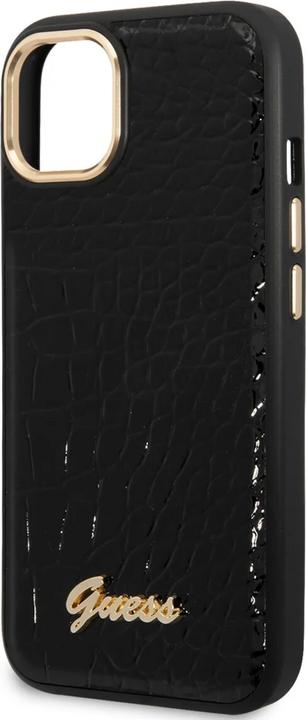 Produktbild Guess GUHCP14MHGCRHK iPhone 14 Plus 6,7" czarny/black hardcase Croco Collection (Apple iPhone 14 Plus)