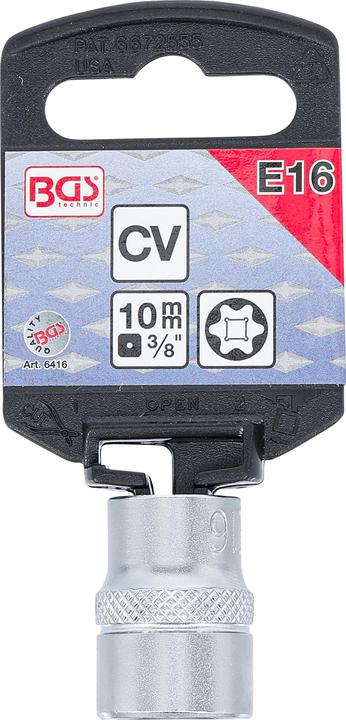 Actual product image BGS Socket, E-Type 10 mm (3/8") Drive E16