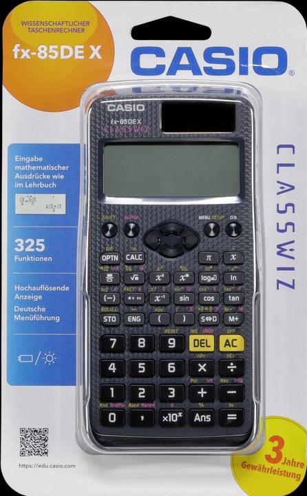 Produktbild Casio FX85DE X (Solarzellen, Batterien)