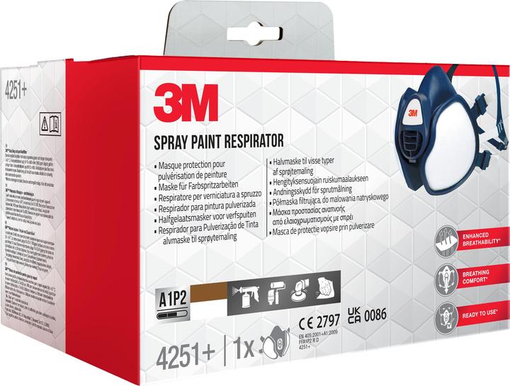 Produktbild 3M Atemschutzmaske 4251+ (A1P2, 1 x)