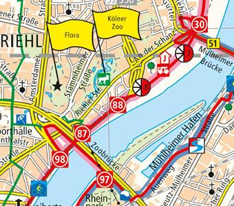 Produktbild Rhein-Radweg 5 Köln - Rotterdam Radwanderkarte 1 : 50 000