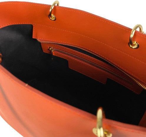 Produktbild Only-Bags.Store Tasche mit Bambusgriff, Lederhandtaschen, Tasche aus echtem Leder, Umhängetasche, handgefertigte