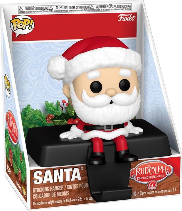Produktbild Funko Rudolph the Red-Nosed Reindeer POP! Edge-Sitter Figur Santa Claus 9 cm