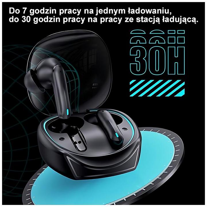 Actual product image Usams Dual-Mic Gaming Wireless Headphones - Black (Wireless)