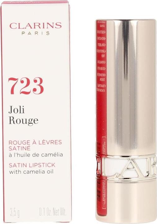 Actual product image Clarins Joli Rouge Satin No 723 (No. 723 - Raspberry)