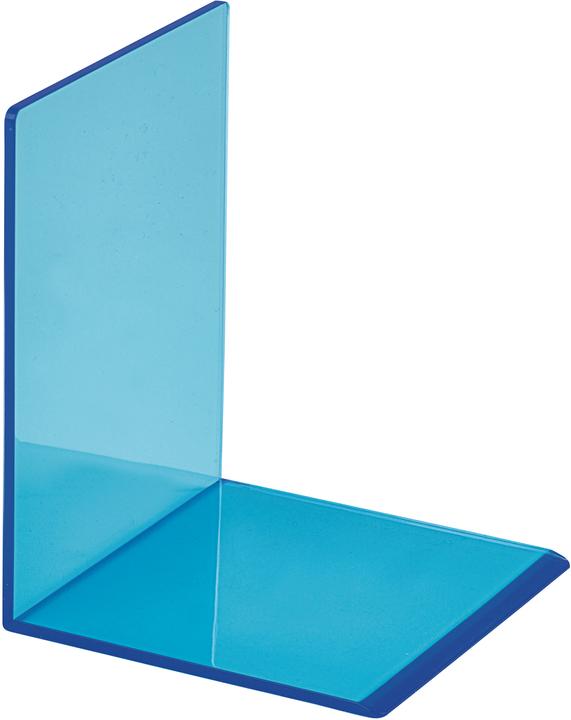Maul Serre-livres 10x10x13cm 3513631 bleu transparent 2 pièces (10 x 10 x 13 cm)