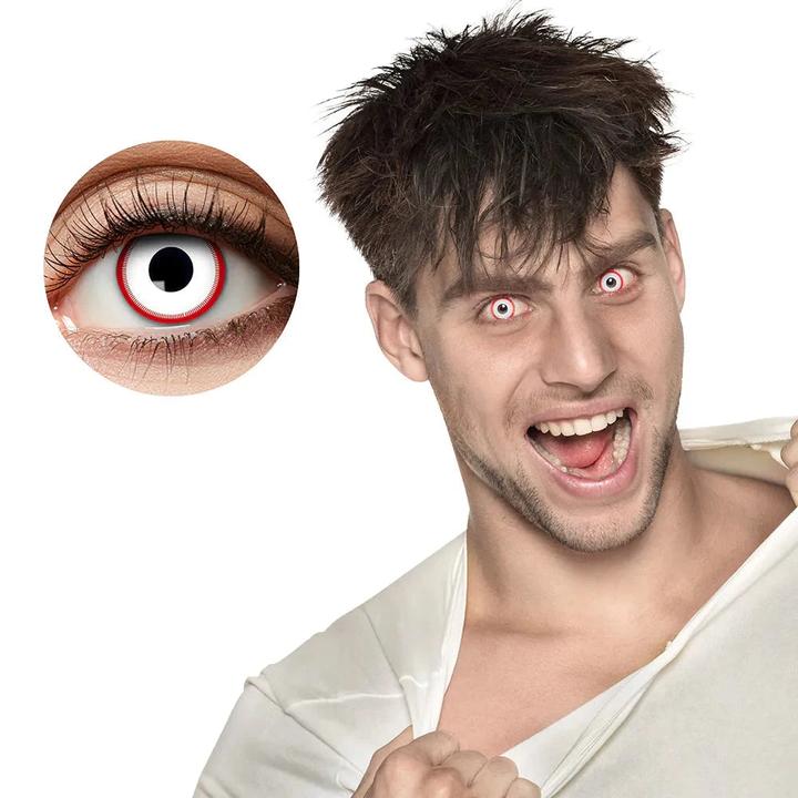 Magni Contact Lenses 1 Week Psycho (red-white)