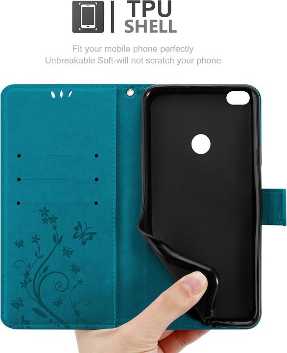 Immagine prodotto Cadorabo Copertina del libro di fiori (Huawei P8 Lite (2017))