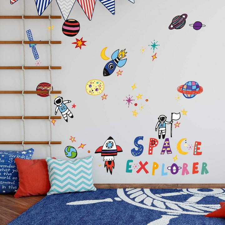 Produktbild Trenddeko Weltraum Astronauten Set (32 x 30 cm)