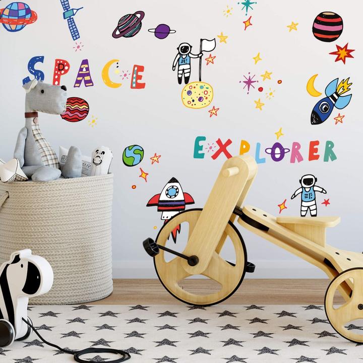 Produktbild Trenddeko Weltraum Astronauten Set (32 x 30 cm)