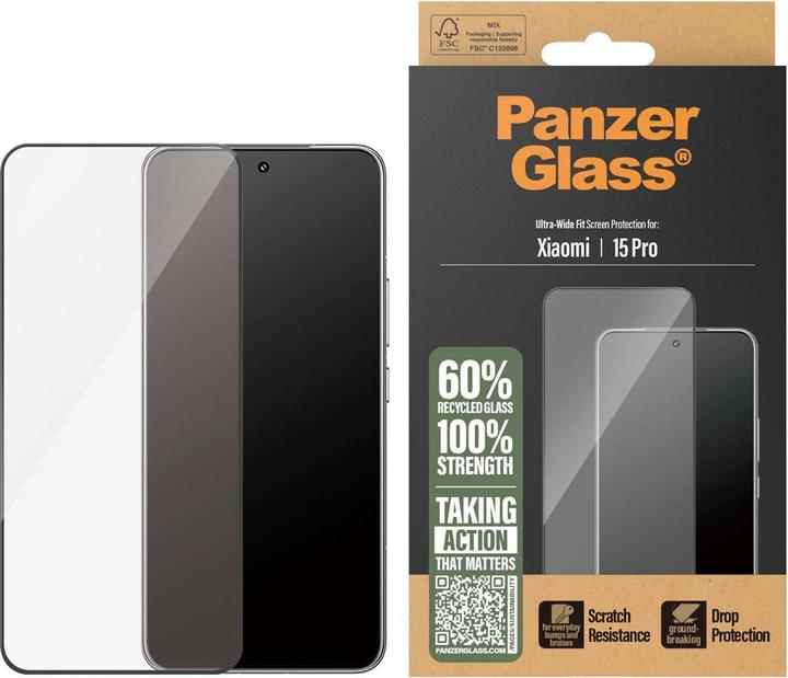Actual product image PanzerGlass Ultra-Wide Fit Protector (1 Piece, Xiaomi 15 Pro)