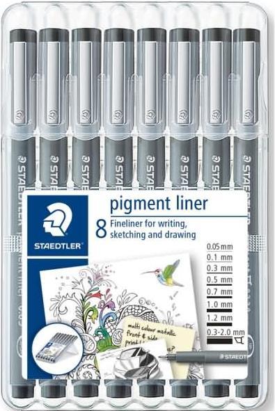 Produktbild Staedtler Pigment Liner 308 (Schwarz, 8 x)