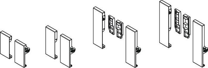 Produktbild Hettich Verbinder für Front ArciTech, silber (1 Stk.)