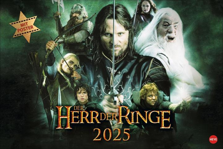 Produktbild Heye Der Herr der Ringe Broschur XL Kalender 2025 (Deutsch)