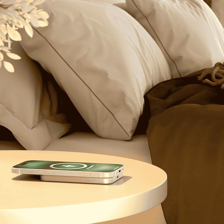 Actual product image Zens Slim Qi2 Al Powerbank 5000mAh White (5000 mAh, 15 W, 19.25 Wh)