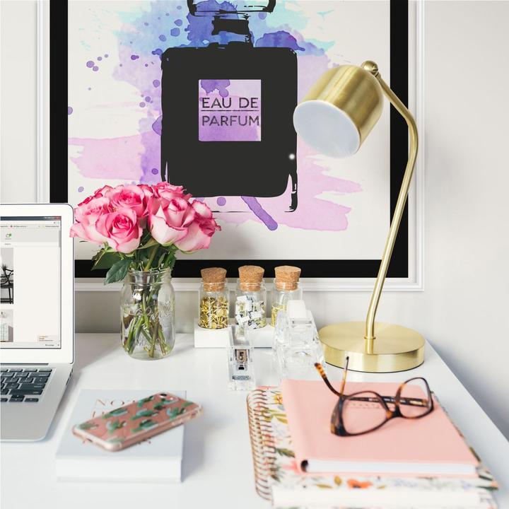 Actual product image Trenddeko Eau de Parfum Watercolor - Grey (100 x 100 cm, 70 x 70 cm, 30 x 30 cm, 50 x 50 cm)