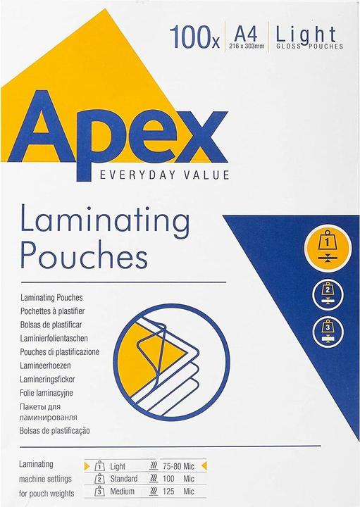 Actual product image Fellowes A4 light/75 my Laminer foil (A4, 100 Piece, 75 µm)