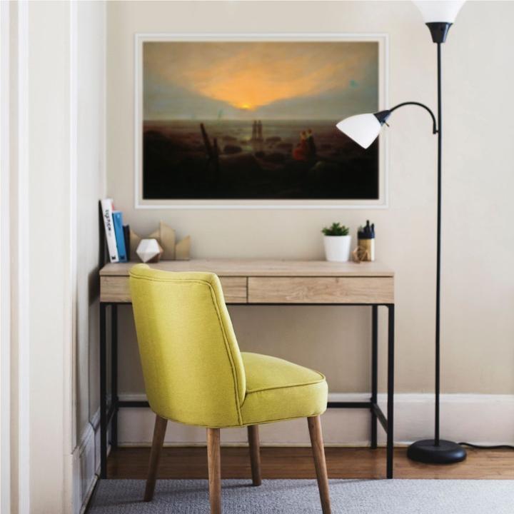 Produktbild Trenddeko Mondaufgang über dem Meer (120 x 80 cm)