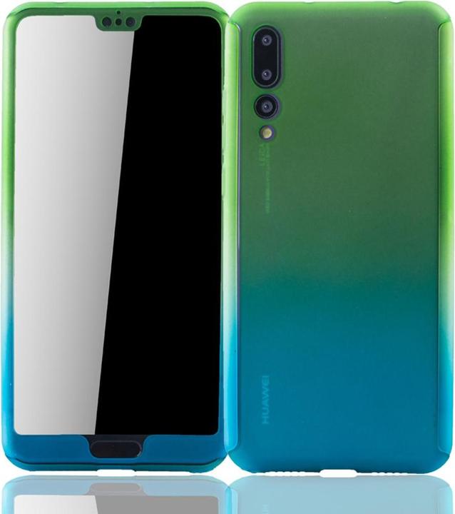 Produktbild König Design Hülle Handy Schutz für Huawei P20 Pro Full Case Cover Displayschutz Bumper Blau (Huawei P20 Pro)